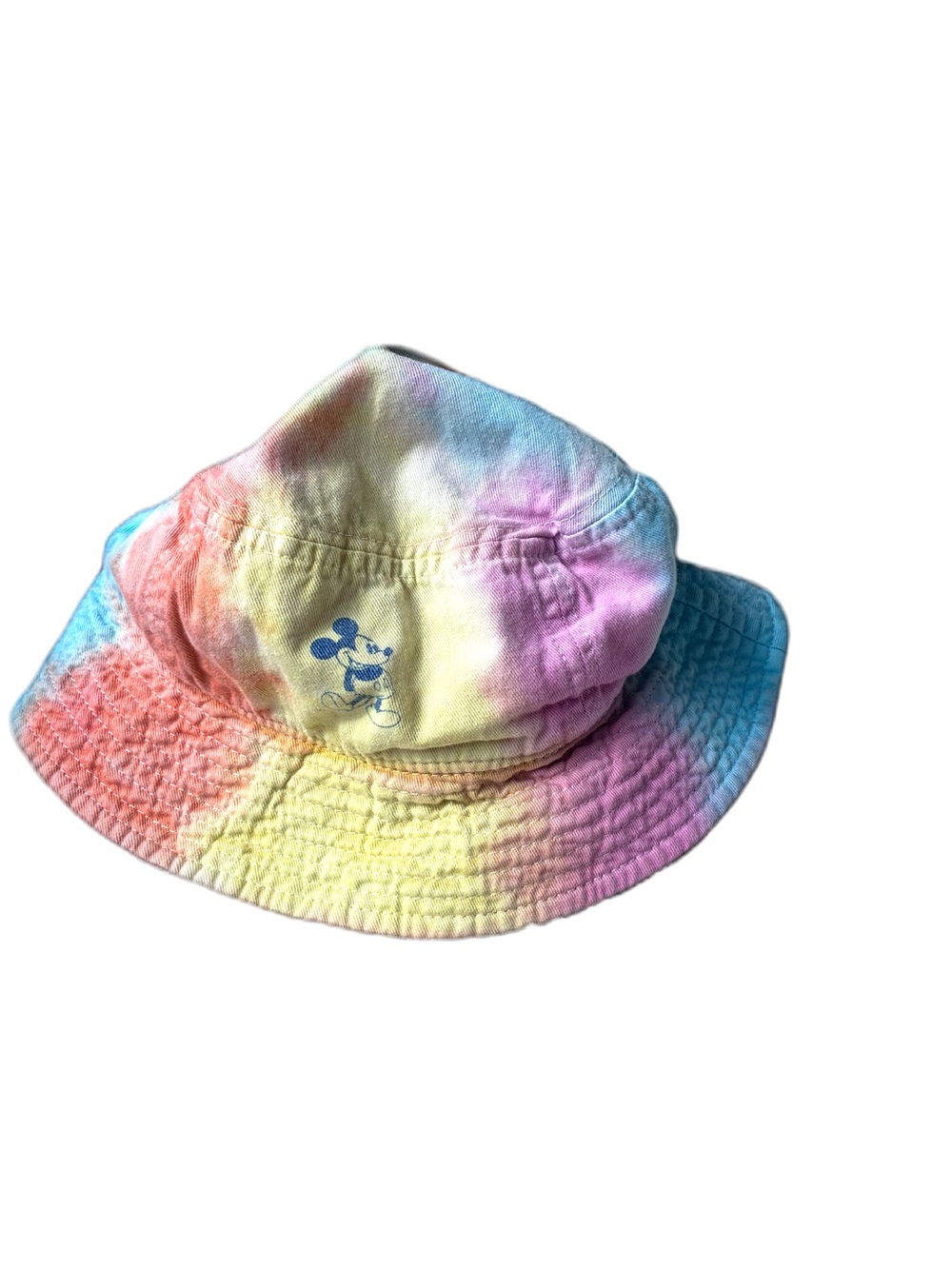 Kids Tie-Dye Disney Bucket Hat - Pastel Rainbow